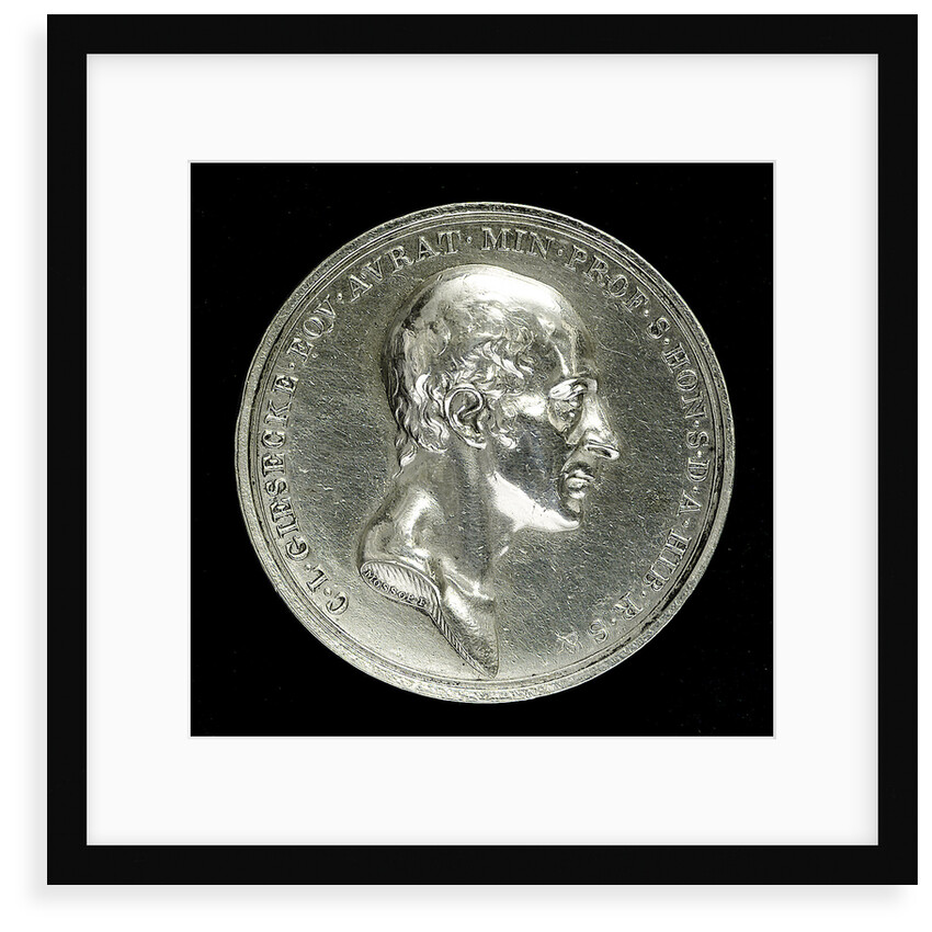 Medal commemorating Sir Charles Lewis Giesecke (1761-1833); obverse by W.S. Mossop