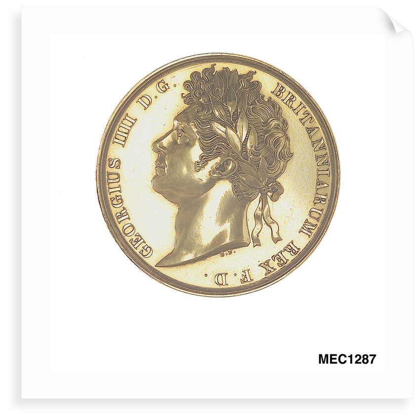 Medal commemorating the Coronation of George IV, 1821 by R.P.