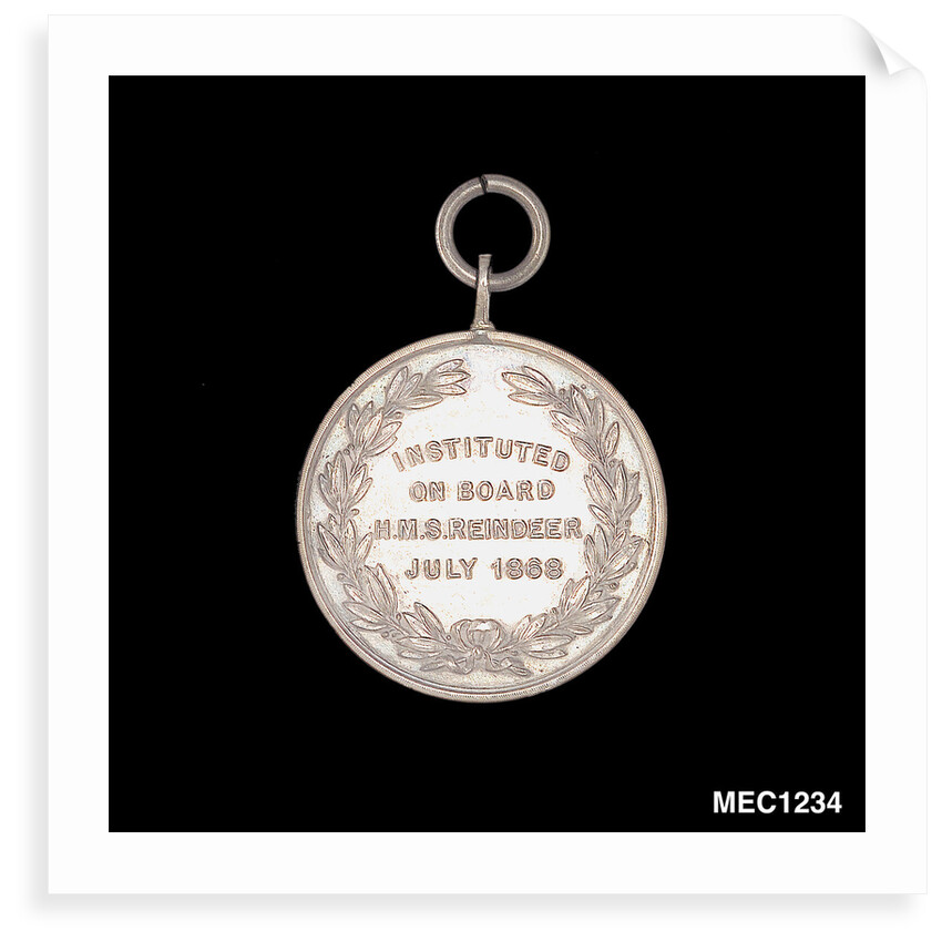 Medal commemorating the Royal Naval Temperance Society, 1868 by unknown