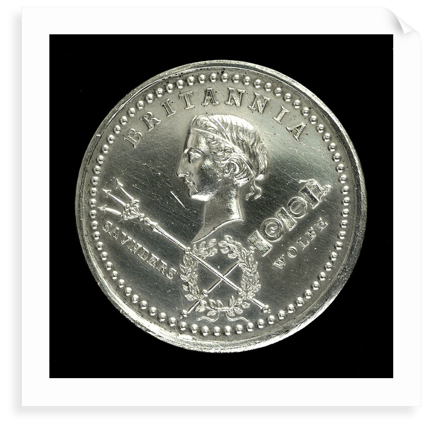 Medal commemorating the capture of Quebec, 1759; obverse by Thomas Pingo