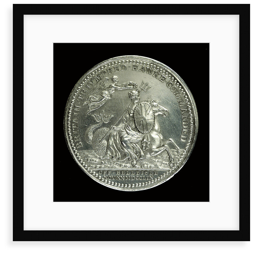 Medal commemorating the Battle of Quiberon Bay, 1759; obverse by Thomas Pingo