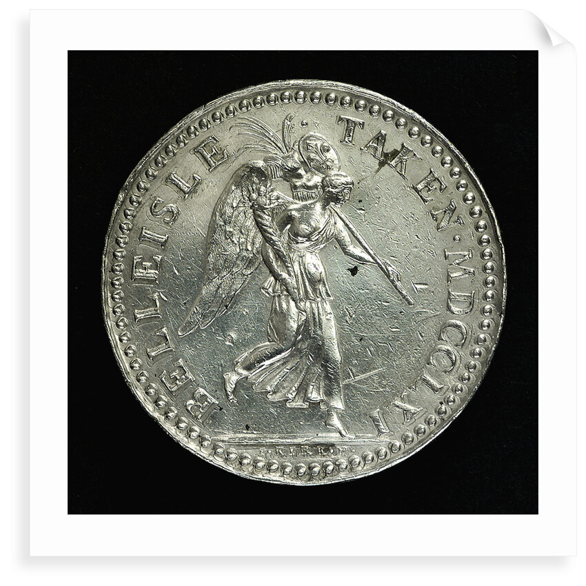 Medal commemorating the capture of Belle Isle, 1761; reverse by J. Kirk