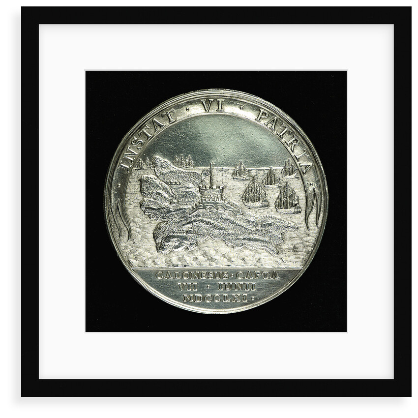 Medal commemorating the capture of Belle Isle, 1761; reverse by unknown