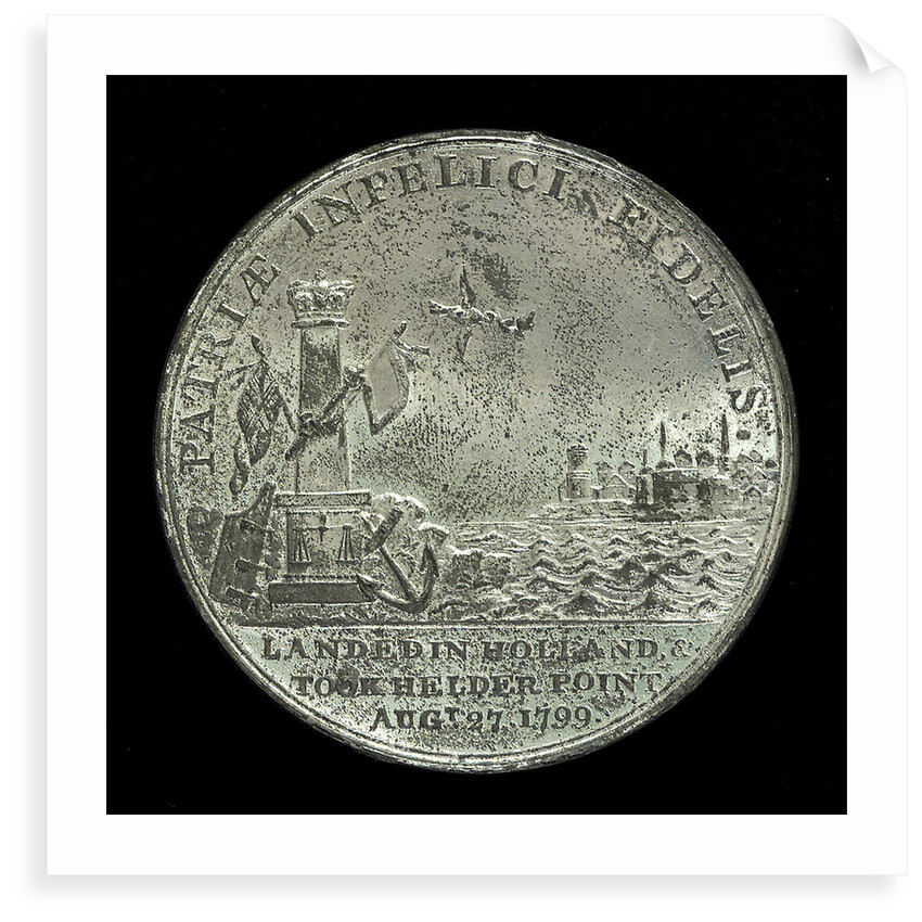 Medal commemorating the landing in Holland, 1799 and Sir Ralph Abercromby (1734-1801); reverse by unknown