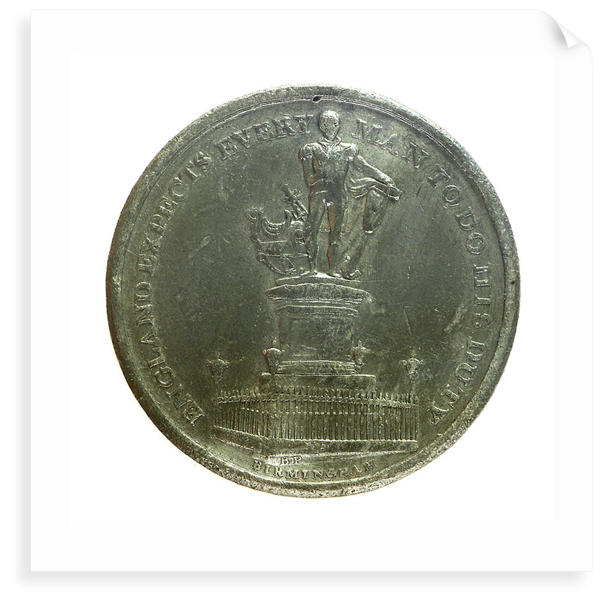 Medal commemorating the Nelson monument at Birmingham; obverse by unknown