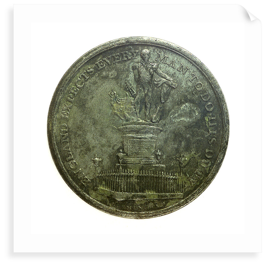 Medal commemorating the Nelson monument at Birmingham; obverse by Unknown