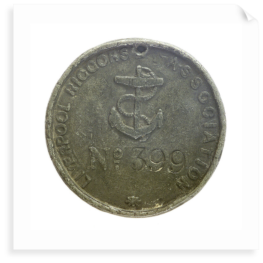 Badge of the Liverpool Riggers Association; reverse by W.J. Taylor