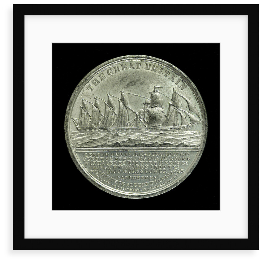 Medal commemorating the SS 'Great Britain'; obverse by unknown