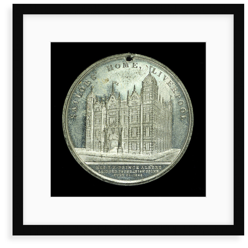 Medal commemorating the Sailors' Home, Liverpool; reverse by unknown