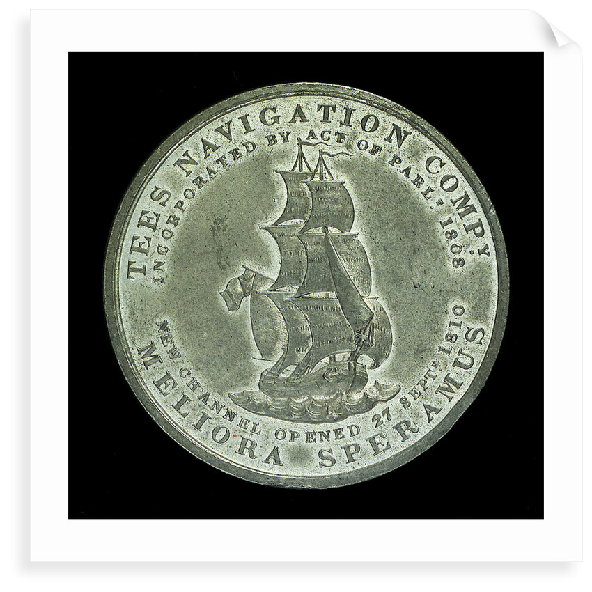 Medal commemorating The Tees Navigation Company; obverse by Unknown