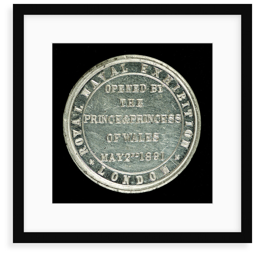 Medal commemorating The Royal Naval Exhibition, 1891; reverse by unknown