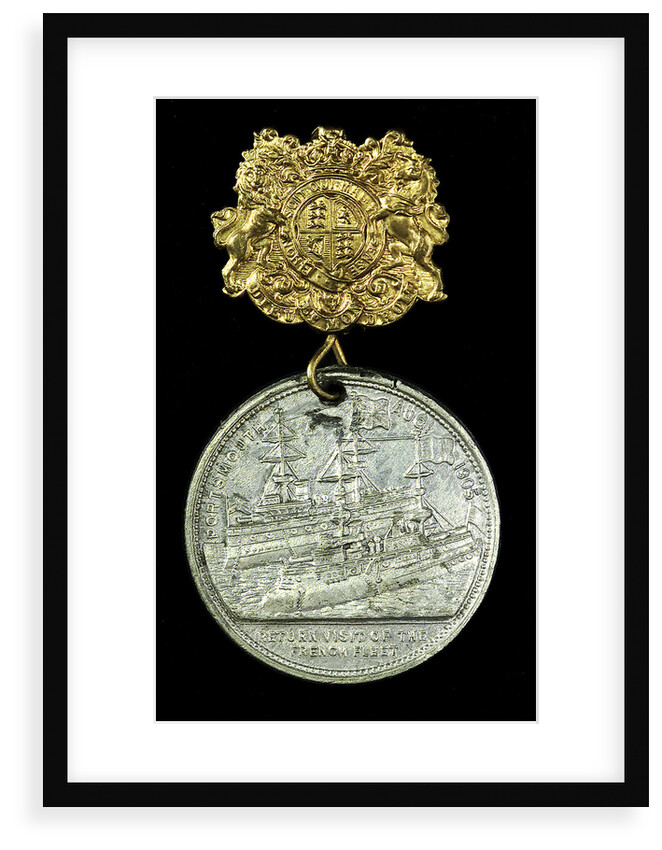 Medal commemorating the visits of the Anglo-French fleets, 1905; obverse by unknown