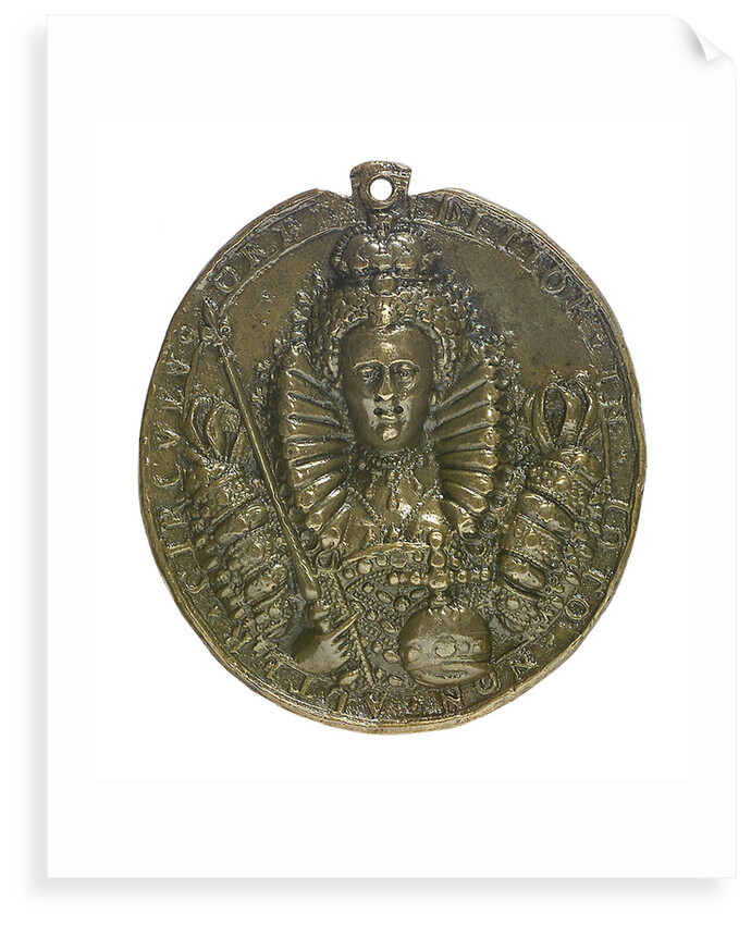 Medal commemorating Queen Elizabeth bearing the words: "Dangers averted", 1589; obverse by unknown