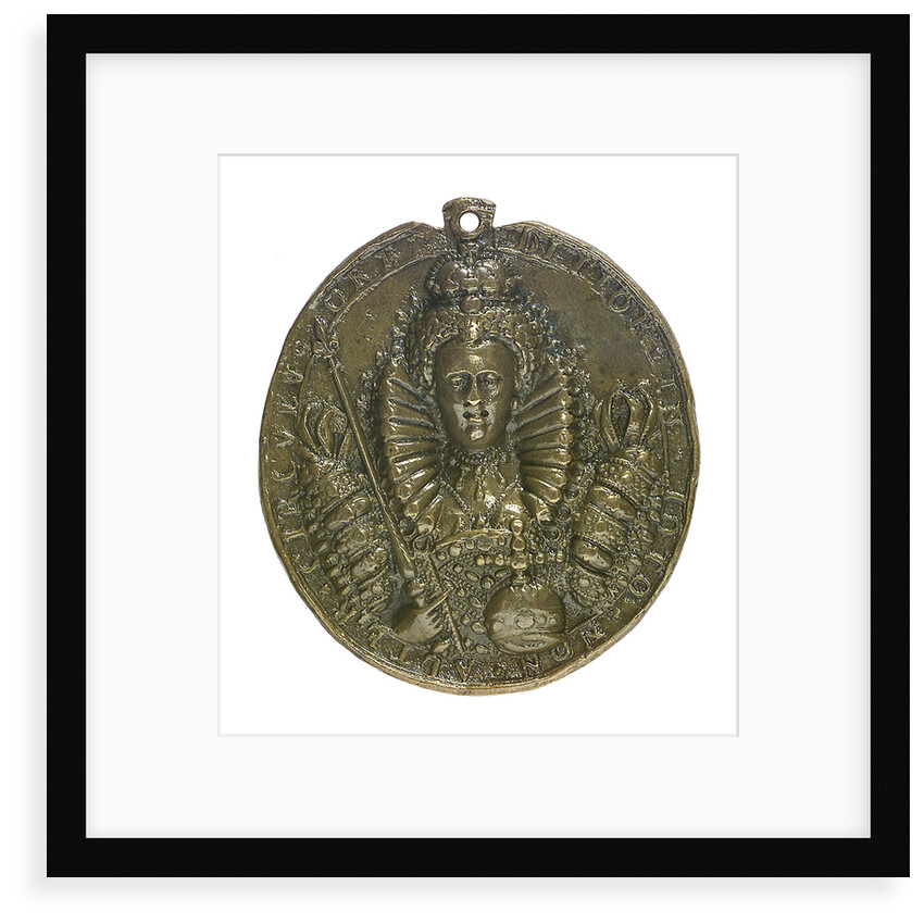 Medal commemorating Queen Elizabeth bearing the words: "Dangers averted", 1589; obverse by unknown