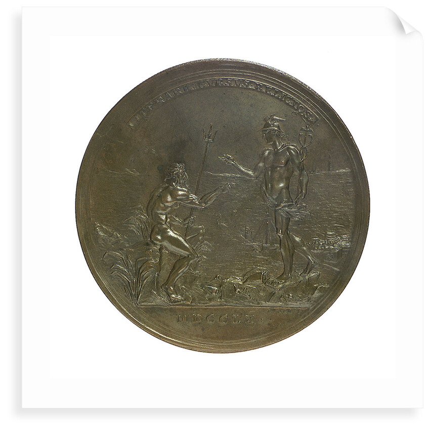 Medal commemorating Captain William Wilson's voyage to China; obverse by R. Yeo