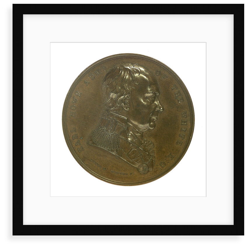 Medal commemorating the Battle of the First of June 1794 and Admiral of the Fleet Richard Howe (1726-1799); obverse by W. Wyon