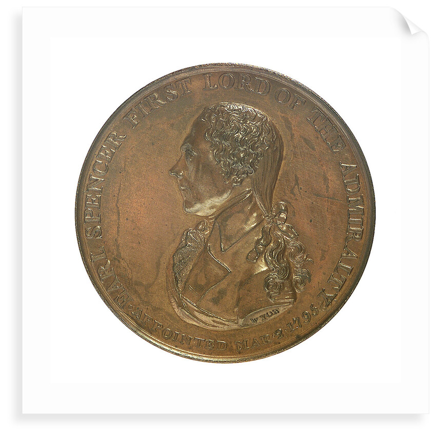 Medal commemorating Earl Spencer First Lord of the Admiralty (1758-1834); obverse by T. Wyon