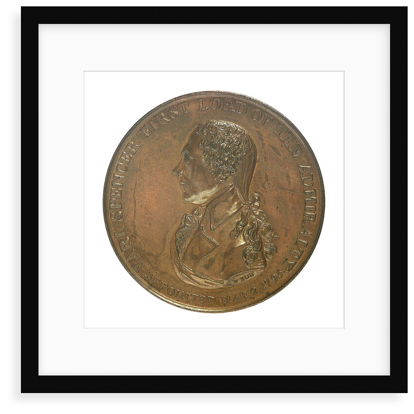 Medal commemorating Earl Spencer First Lord of the Admiralty (1758-1834); obverse by T. Wyon