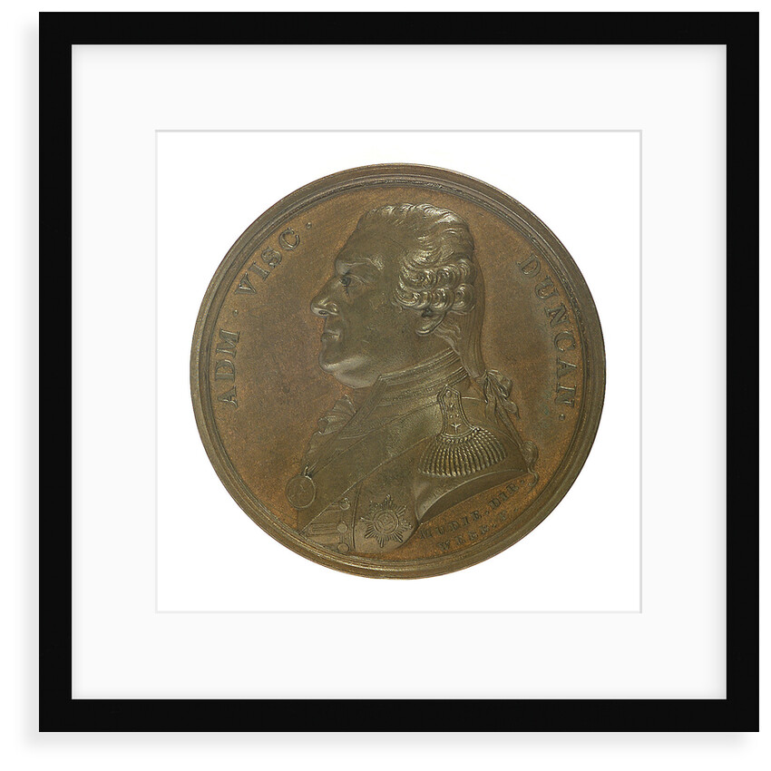 Medal commemorating the Battle of Camperdown, 1797 and Admiral of the Fleet, Adam Duncan (1731-1804); obverse by W. Wyon