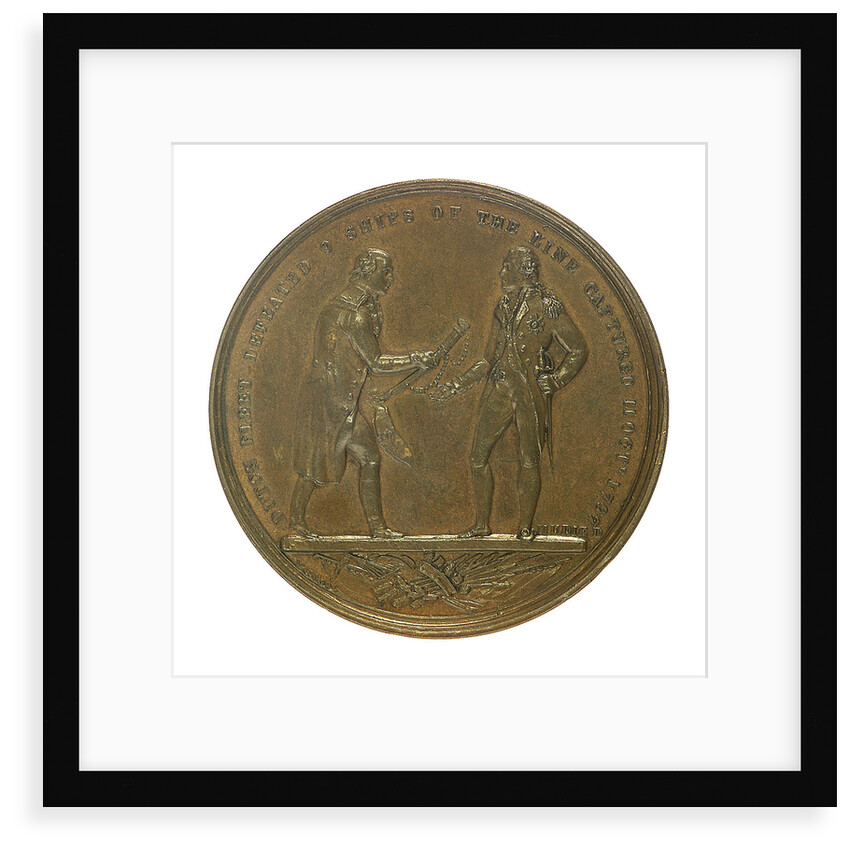 Medal commemorating the Battle of Camperdown, 1797 and Admiral of the Fleet, Adam Duncan (1731-1804); reverse by W. Wyon