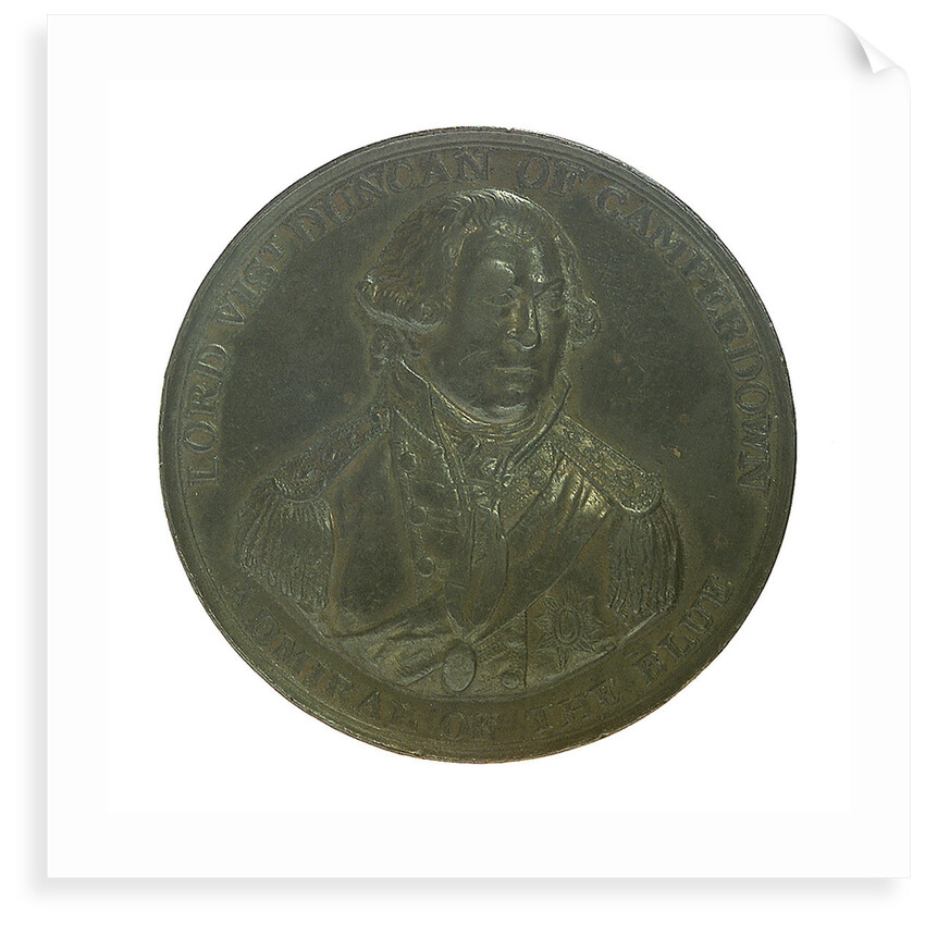 Medal commemorating the Battle of Camperdown, 1797 and Admiral of the Fleet, Adam Duncan (1731-1804); obverse by unknown