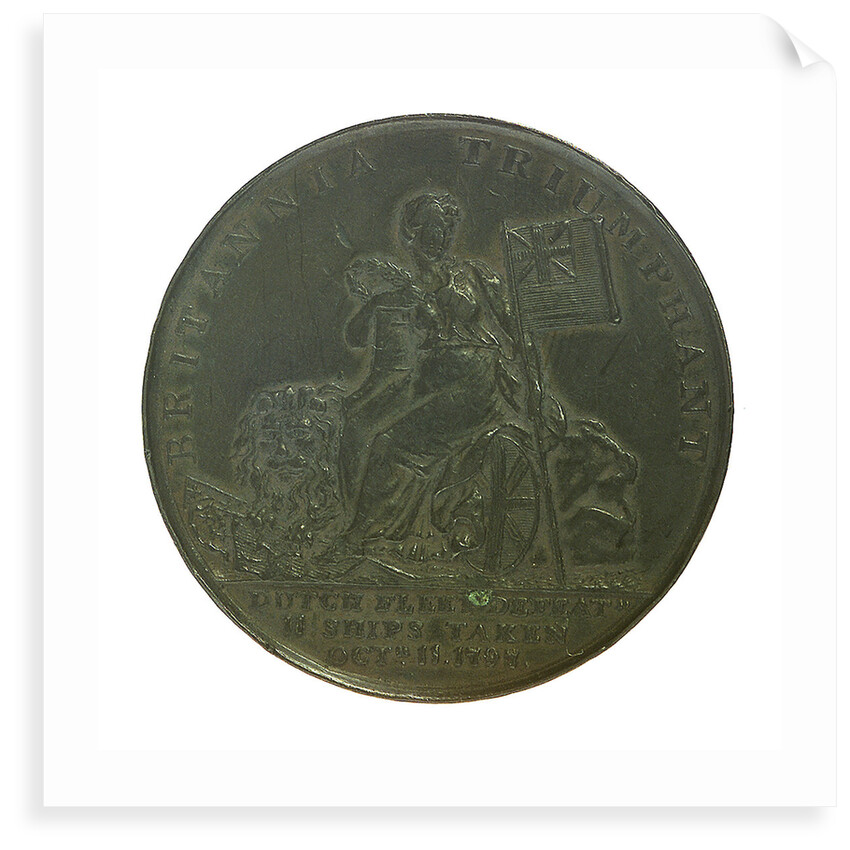 Medal commemorating the Battle of Camperdown, 1797 and Admiral of the Fleet, Adam Duncan (1731-1804); reverse by unknown