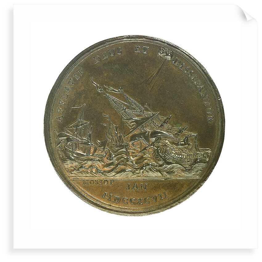Medal commemorating the French expedition to Ireland 1796-1797 and The Irish Friendly Association; obverse by W. Mossop