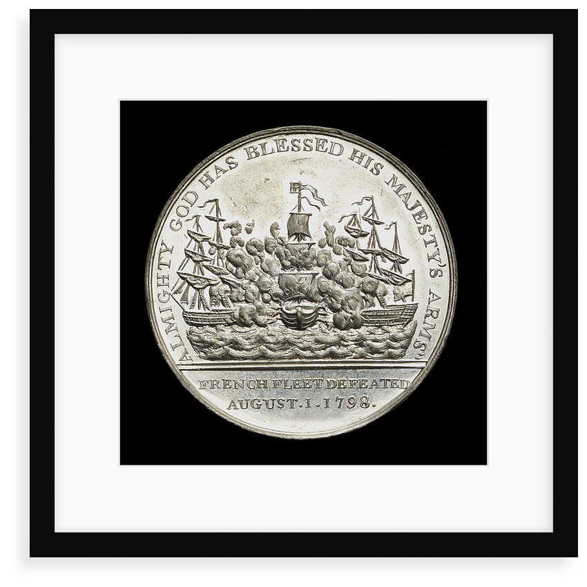 Medal commemorating the Battle of the Nile, 1798; reverse by unknown