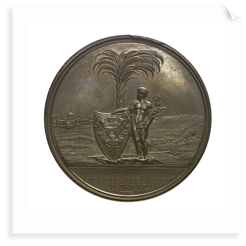 Medal commemorating the defence of Acre, 1799 and Sir William Sidney Smith (1764-1840); reverse by J.G. Hancock