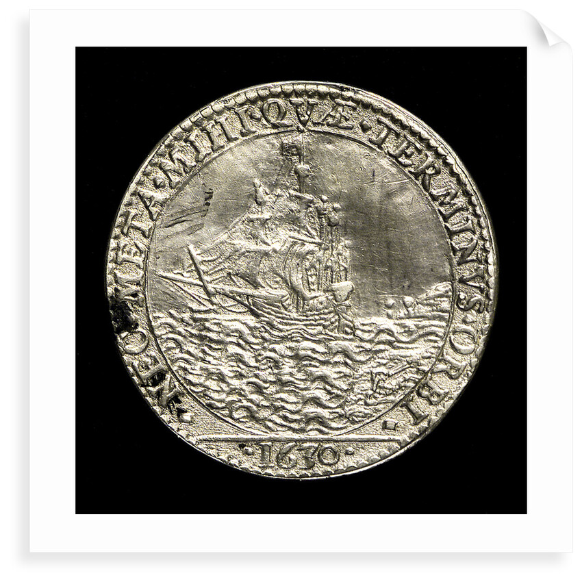 Counter commemorating the dominion of the sea; reverse by N. Briot