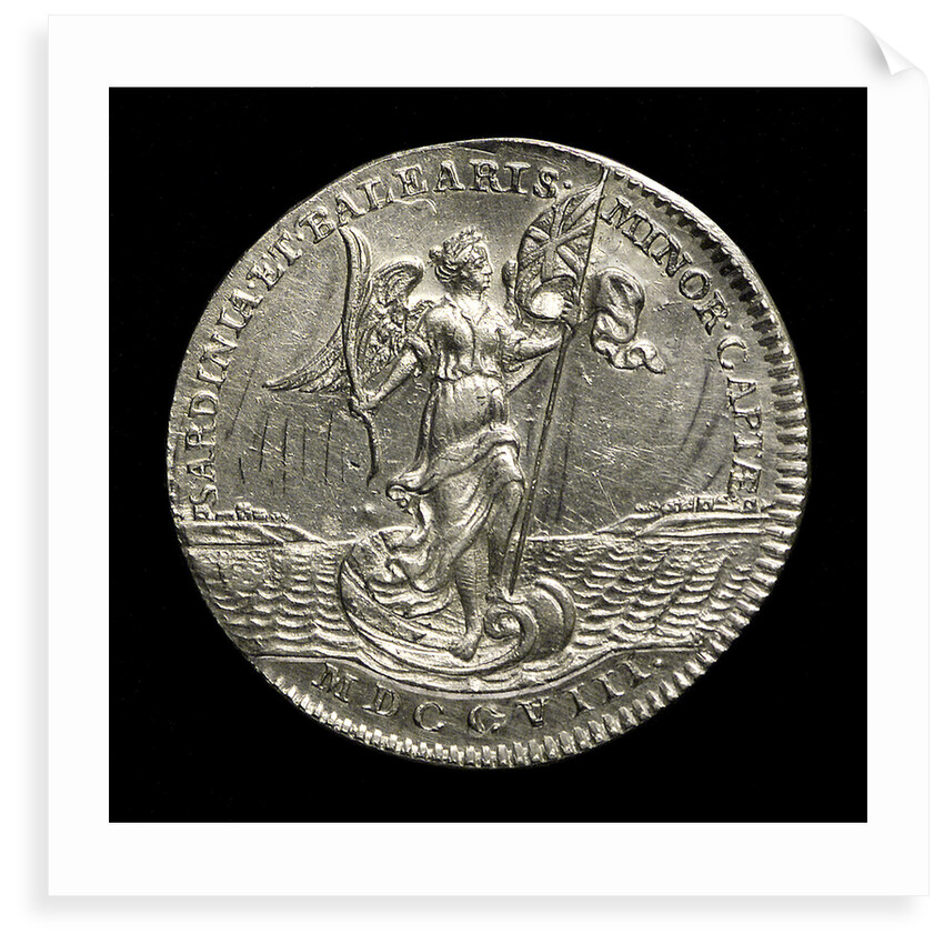 Counter commemorating the capture of Sardinia and Minorca, 1708; reverse by unknown