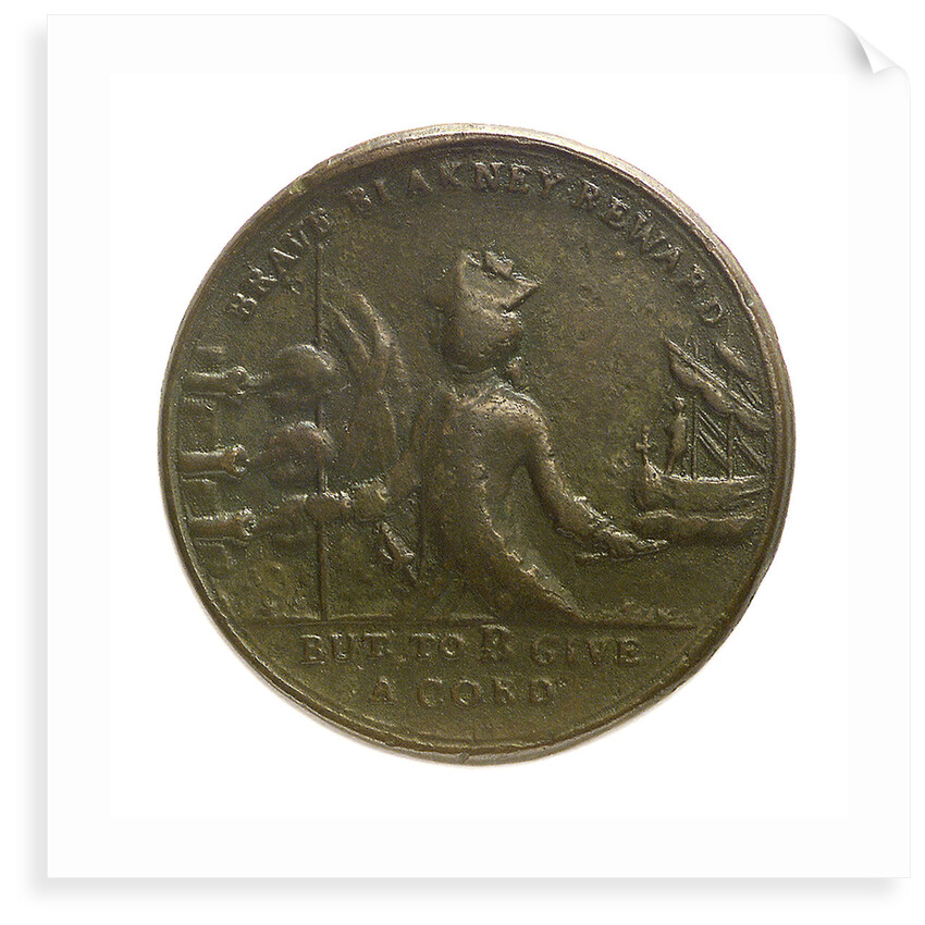 Counter commemorating the loss of Minorca, 1756; obverse by unknown