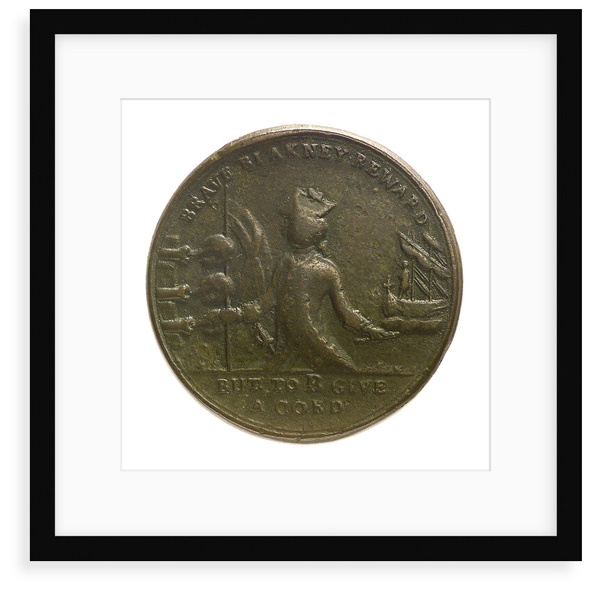 Counter commemorating the loss of Minorca, 1756; obverse by unknown
