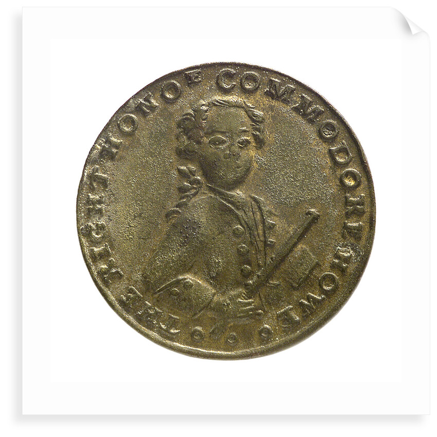 Counter commemorating Commodore Richard Howe (1726-1799) and William Pitt (1756-1806); obverse by unknown