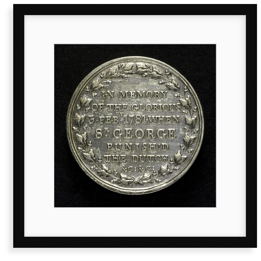 Counter commemorating the capture of St Eustatius, 1781; reverse by unknown
