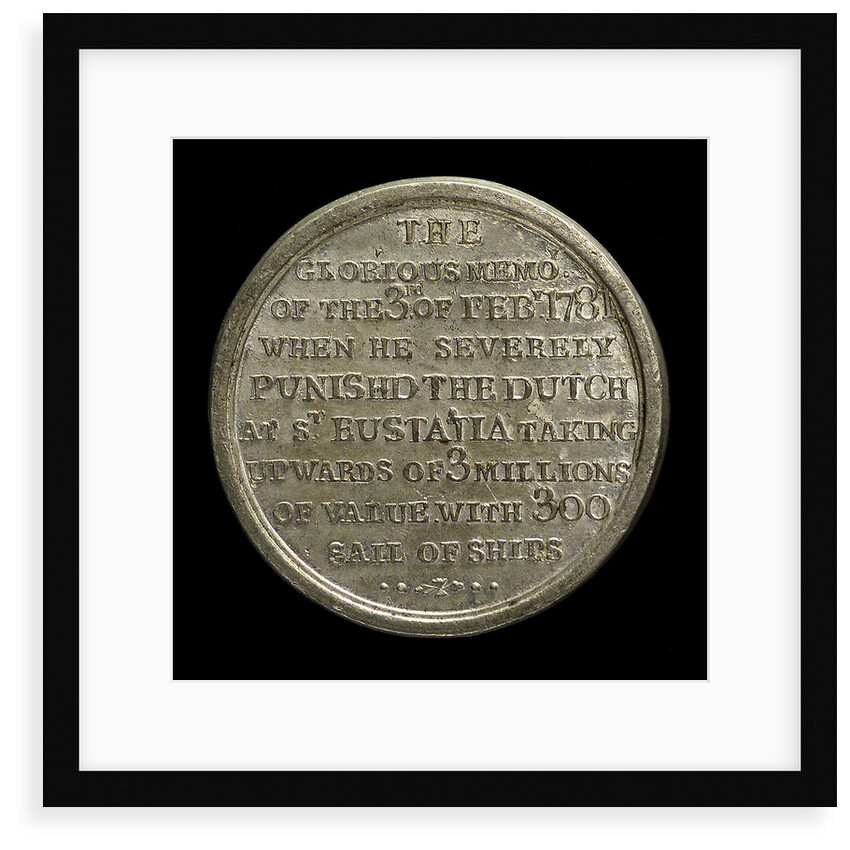 Counter commemorating the capture of St Eustatius, 1781; reverse by unknown