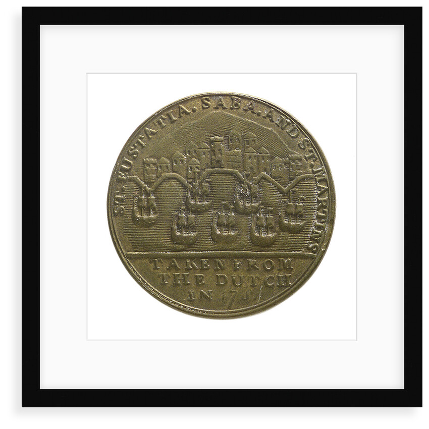 Counter commemorating the capture of St Eustatius, 1781; reverse by unknown