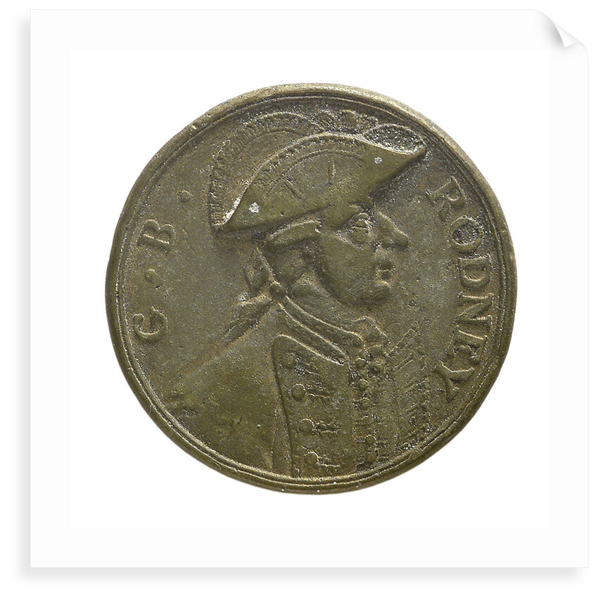 Counter commemorating the capture of St Eustatius, 1781; obverse by unknown