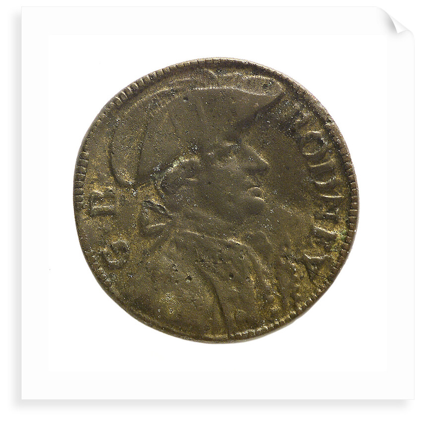 Counter commemorating Admiral George Brydges Rodney (1719-1792) and HMS 'Sandwich'; obverse by unknown