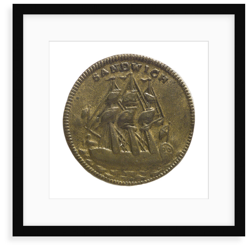 Counter commemorating Admiral George Brydges Rodney (1719-1792) and HMS 'Sandwich'; reverse by unknown