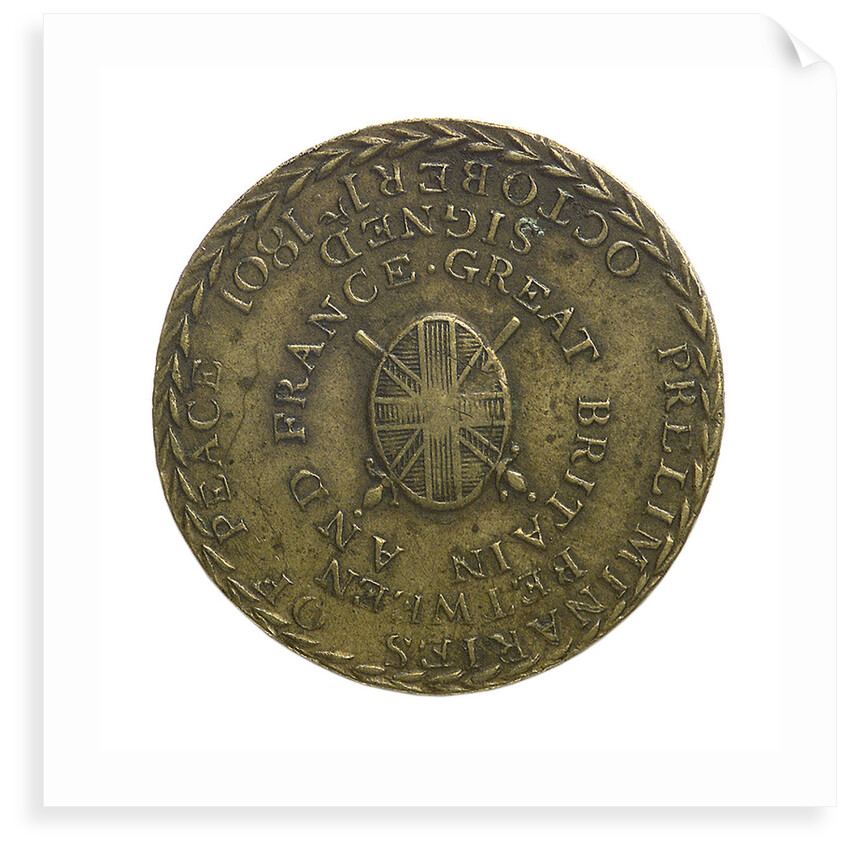 Counter commemorating the Peace of Amiens, 1801; obverse by J. Davis