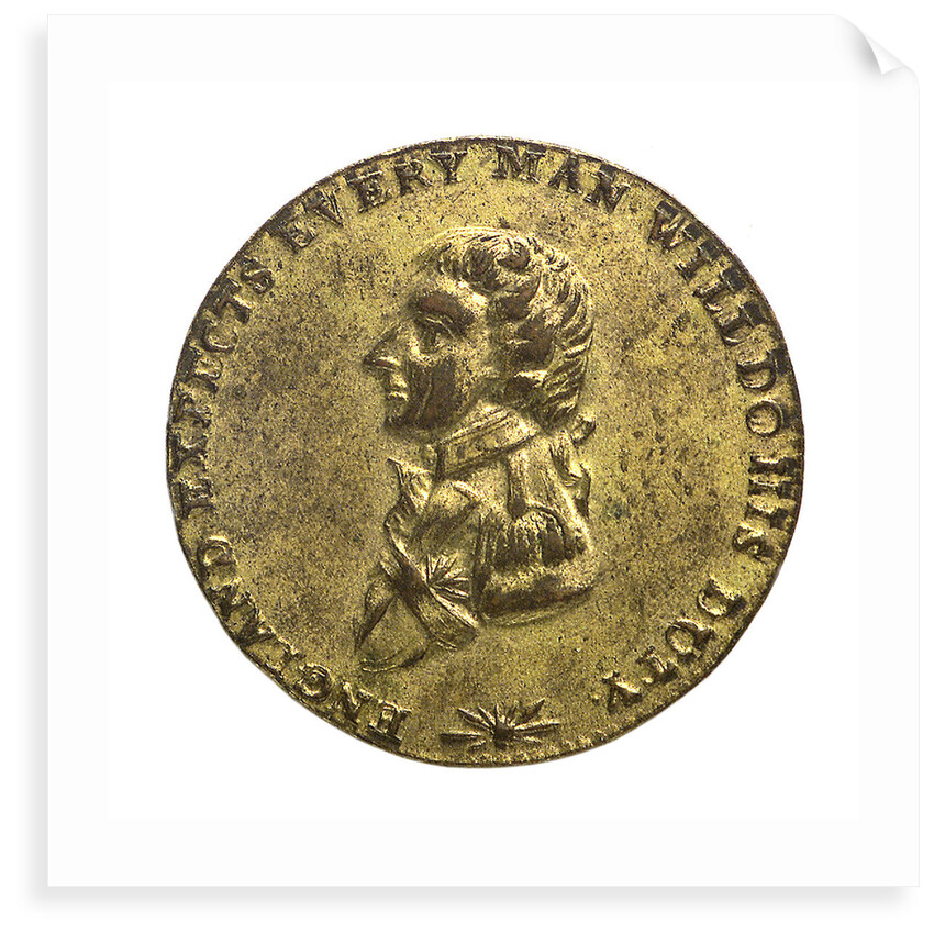 Counter commemorating Vice-Admiral Horatio Nelson (1758-1805) and the Battle of the Nile, 1798; obverse by Unknown