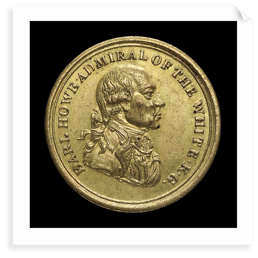 Counter commemorating Admiral of the Fleet Richard Howe (1726-1799) and the Glorious 1st of June, 1794; obverse by unknown
