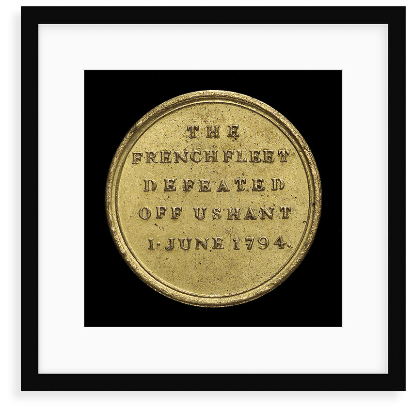 Counter commemorating Admiral of the Fleet Richard Howe (1726-1799) and the Glorious 1st of June, 1794; reverse by unknown