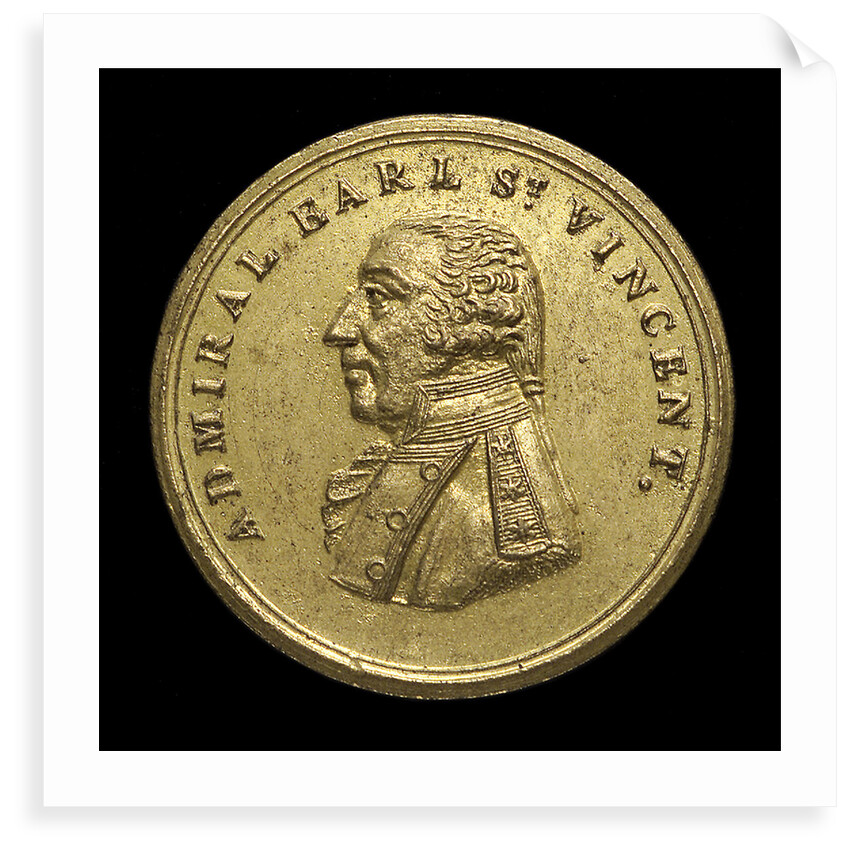 Counter commemorating Sir John Jervis, Earl St Vincent (1735-1823) and the Battle of Cape St Vincent, 1797; obverse by unknown