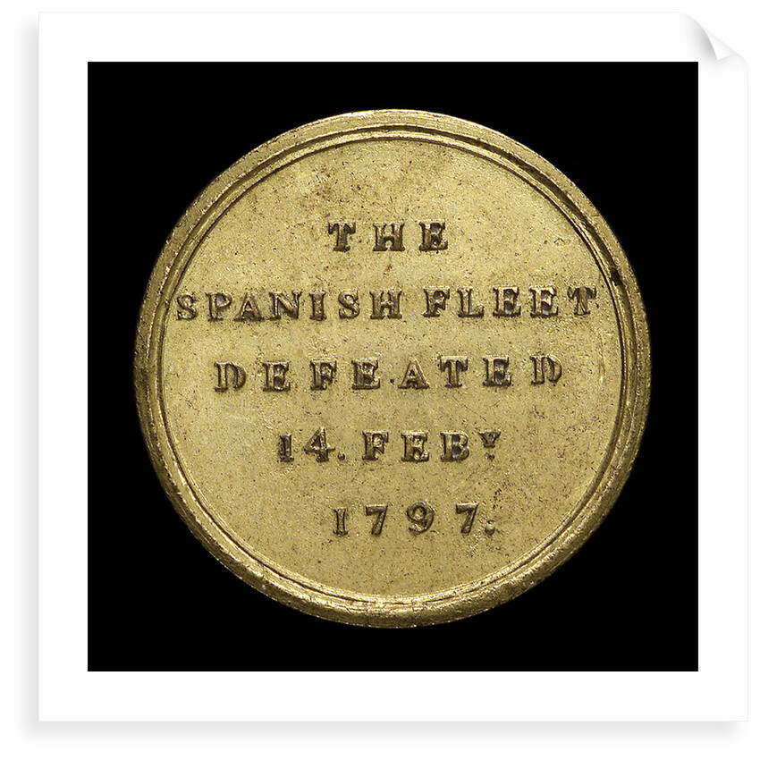 Counter commemorating Sir John Jervis, Earl St Vincent (1735-1823) and the Battle of Cape St Vincent, 1797; reverse by unknown