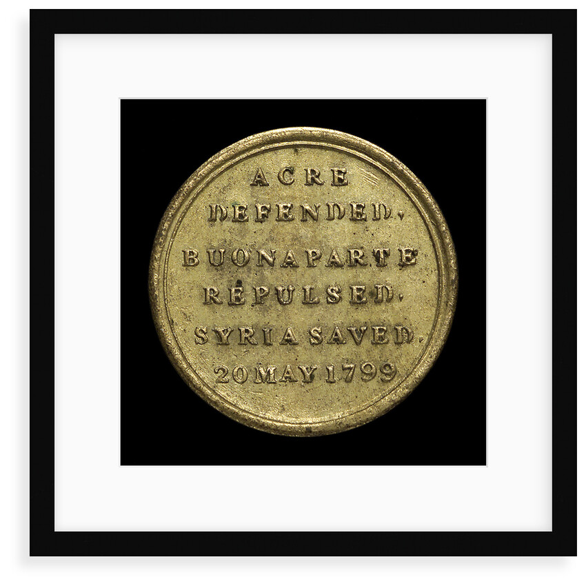 Counter commemorating Sir William Sidney Smith (1764-1840) and the defence of Acre, 1799; reverse by unknown