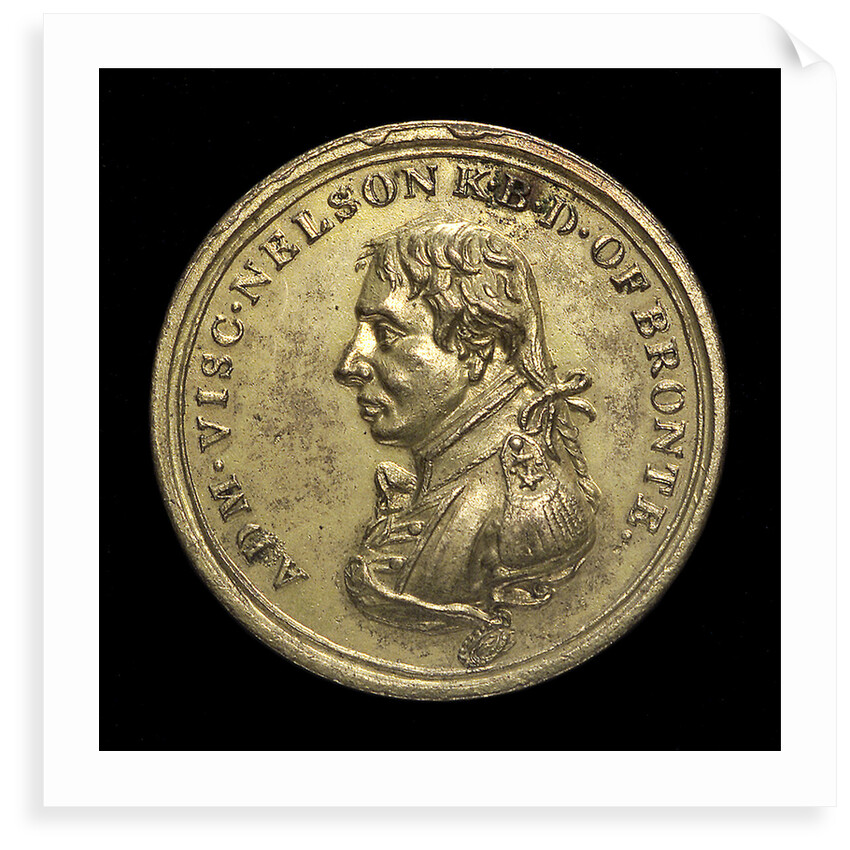 Counter commemorating Nelson's victories; obverse by unknown