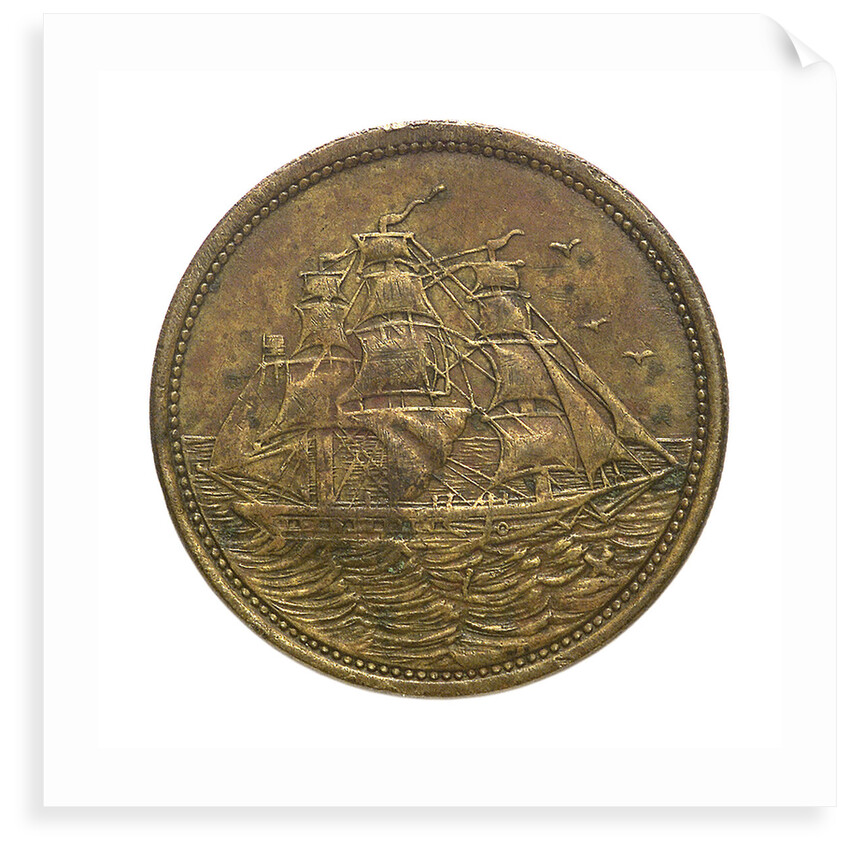 Advertisement check; obverse by unknown
