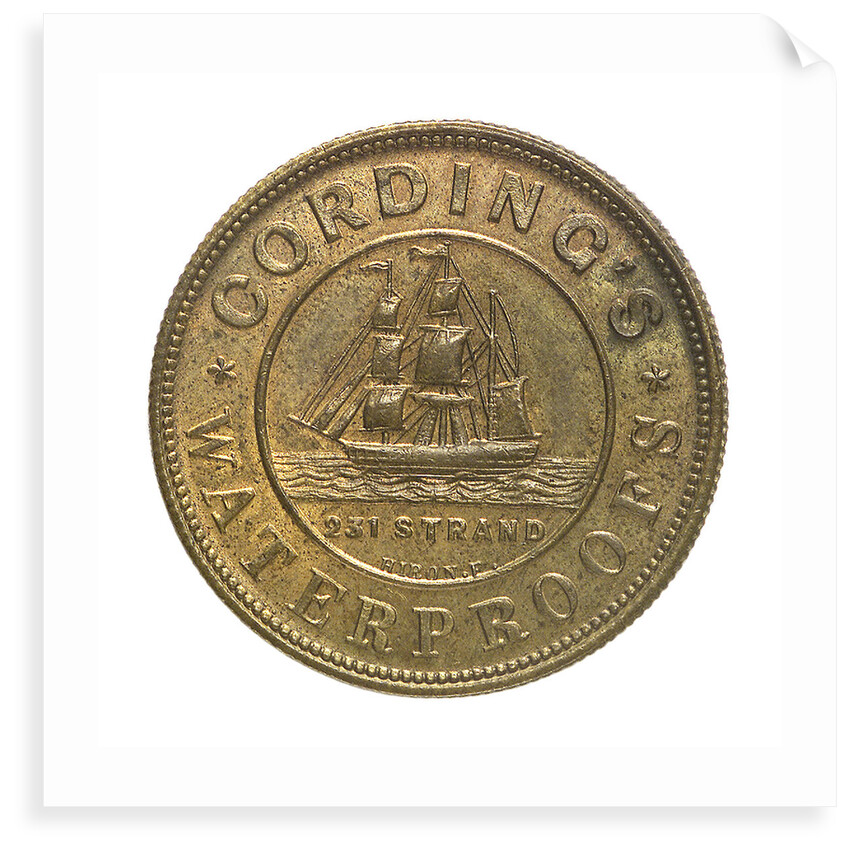 Advertisement check; obverse by S. Hiron
